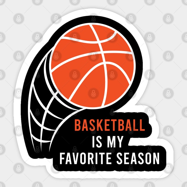 Basketball Is My Favorite Season Sticker by noppo